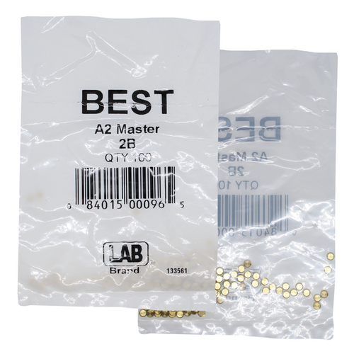 LAB BEST-2B-P1 Best A2 SFIC 2B Top Pin, .025 Size, .108 Diameter, Brass, 100 Pins