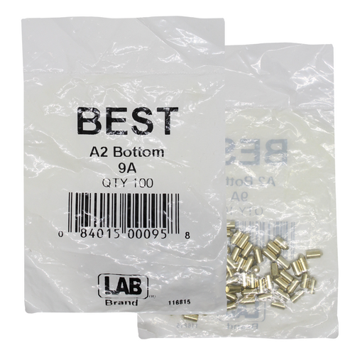LAB BEST-9A-P1-NS Best A2 SFIC 9A Bottom Pin, Size .222, Nickel Silver, 100 Pins