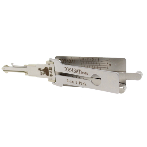 Lishi TOY43AT DR-BT 2-in-1 Pick/Decoder Toyota 10-Cut TR47/TOY43AT Door/Trunk