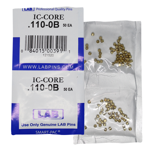 LAB BEST B0 0B Universal SFIC Bottom Pins, Size .110, Color-Coded Nickel Silver, 100 Pins