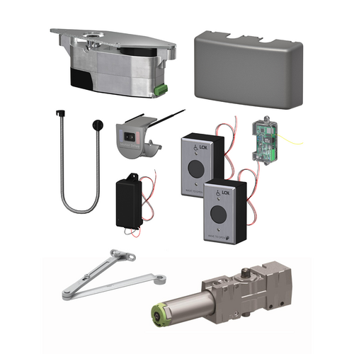LCN 6440XP-2210-AL KIT - Compact Auto Operator Closer with RF Actuators, 689/AL Aluminum