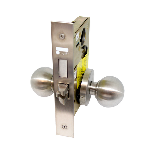 Marks Hardware 5RW20FW/32D-G1 SFIC Dormitory Mortise Lock, Ball Knob, Small Format IC, Grade 1, Stainless Steel