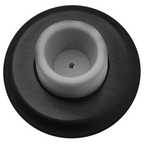 Rockwood 409.BSP Concave Wrought Wall Stop, Black Suede Powder Coated