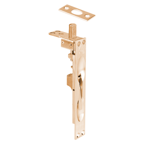 Rockwood 557 US10 Manual Flush Bolt for Wood Doors, Fire Rated 1.5 Hours, Satin Bronze