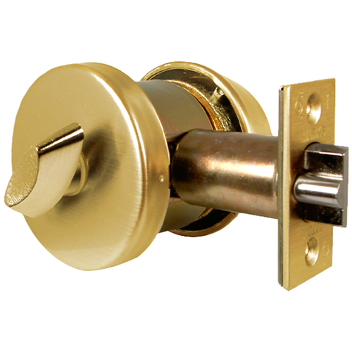 Marks Hardware 145K/3-E11 Marks C Keyway Single Cylinder Gate Lock, 6 Pin, 2-3/8in Backset, Bright Brass