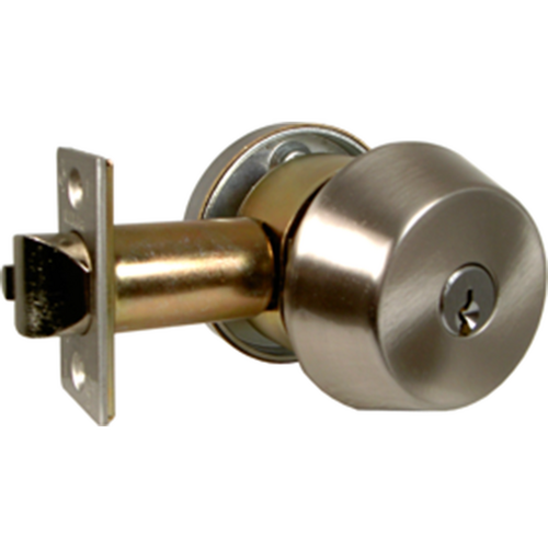 Marks Hardware 145M/32D-E11 Double Cylinder Gate Lock, Marks C Keyway, 6 Pin, 2-3/8in Backset, Stainless Steel