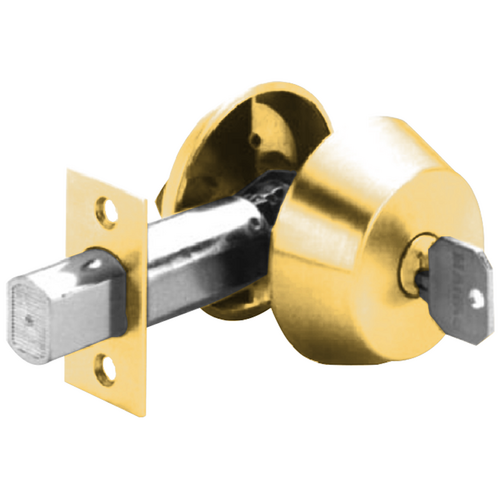 Marks Hardware 130S/3-4C Marks C Keyway Deadbolt Classroom, 6 Pin, Keyed Different, Grade 1, Brass
