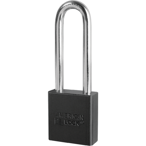 American Lock A1207KD BLK Padlock 3in Shackle Aluminum Black