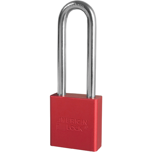 American Lock A1207KD RED Padlock 3in Shackle Aluminum Red