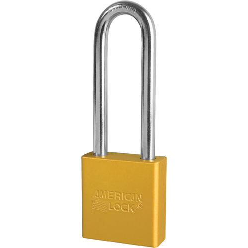American Lock A1207KD YLW Padlock 3in Shackle Aluminum Yellow