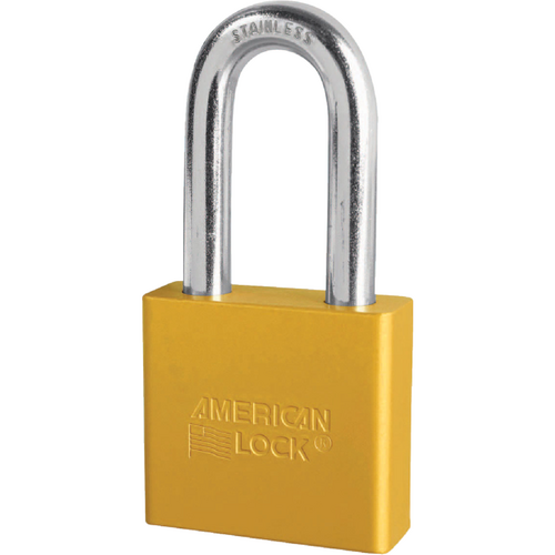 American Lock A1306KD YLW Padlock 2in Shackle Aluminum Yellow