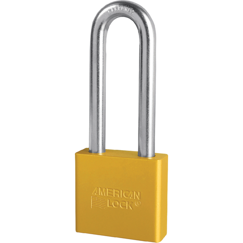 American Lock A1307KD YLW Padlock 3in Shackle Aluminum Yellow