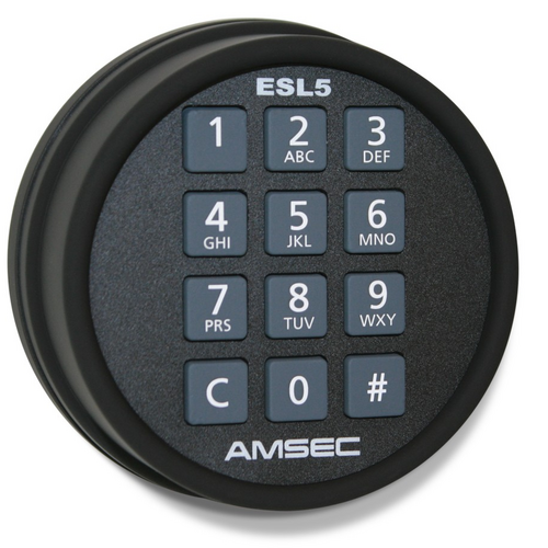 Amsec 0616185 Black ESL5 Electronic Keypad Retro-Fit Kit