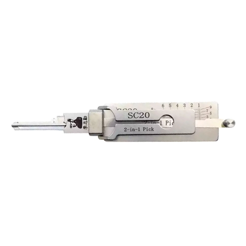 Lishi SC20 2-in-1 Pick/Decoder Schlage SC20/SC4/SC9/SC10 (6-Pin C/E/F-Keyway