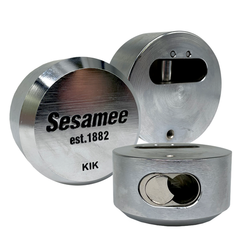 CCL 930KIK Hockey Puck Prep for Schlage Cylinder, Flat Back, Hardened Steel, Boxed