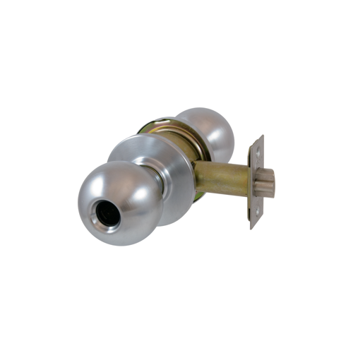 Arrow Lock MK11BD26D-LC-2 3/8 BS Entry Ball Knob, Less Cylinder, 2-3/8in Backset, Grade 2, 626/US26D Satin Chrome