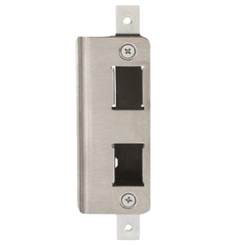 Adams Rite 490102630 Satin Stainless Long Radius Deadlatch Strike with Dust Box