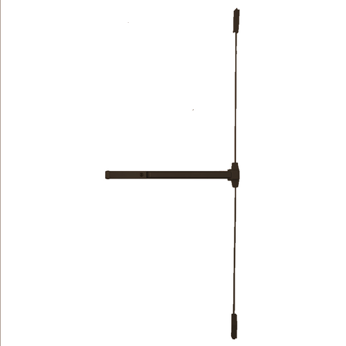 Dexter ED1500VEO3FT7FTDHSP313 3' x 7' Grade 1 Vertical Rod Exit Device, Dark Bronze Finish