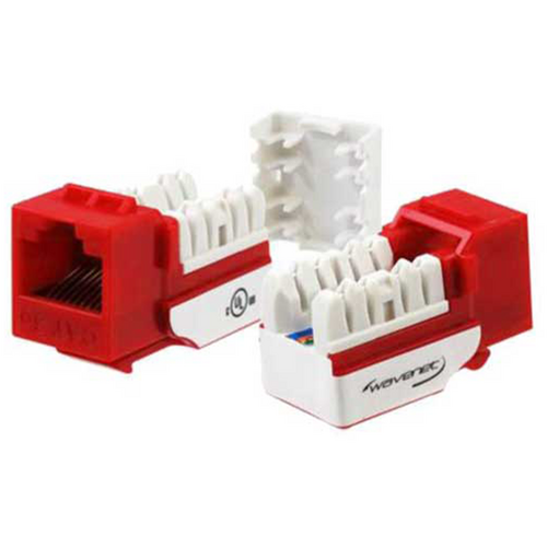Wavenet 5EKSJRD Cat5E Keystone Jack (EA) - Red