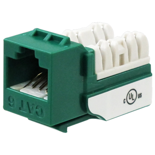 Wavenet 6EKSJGN Cat6 Keystone Jack (EA) - Green