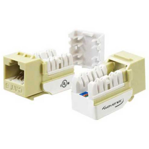 Wavenet 6EKSJIV Cat6 Keystone Jack (EA) - Ivory