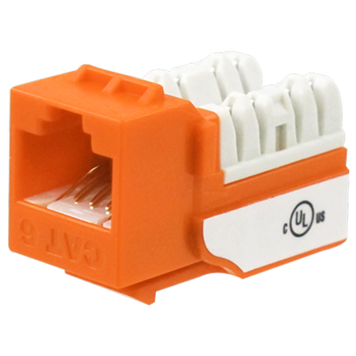 Wavenet 6EKSJOR Cat6 Keystone Jack (EA) - Orange