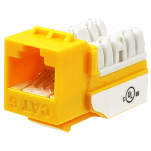 Wavenet 6EKSJYL Cat6 Keystone Jack (EA) - Yellow
