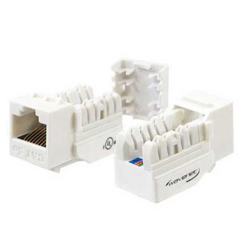 Wavenet HD-5EKSJWH-25PK Cat5E Keystone Jack (25 Pack) - White