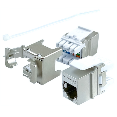 Wavenet HD-6AKSJ-FTP Cat6 Shielded Keystone Jack (EA) - Zinc