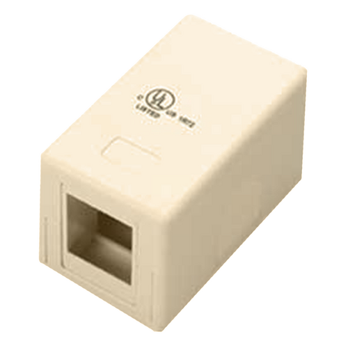 Wavenet SMB-1IV Surface Mount Boxes 1 Keystone - Ivory