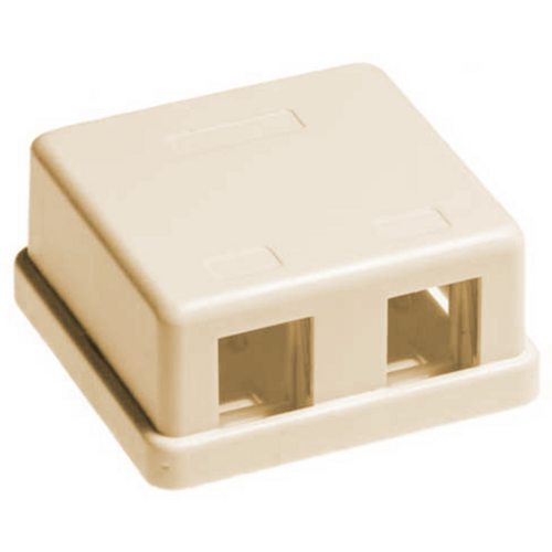 Wavenet SMB-2IV Surface Mount Boxes 2 Keystone - Ivory
