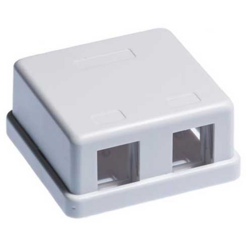 Wavenet SMB-2WH Surface Mount Boxes 2 Keystone - White