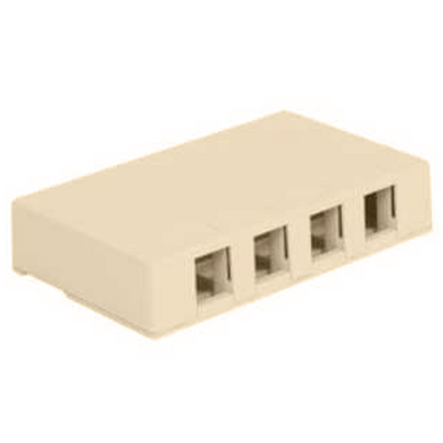 Wavenet SMB-4IV Surface Mount Boxes 4 Keystone - Ivory
