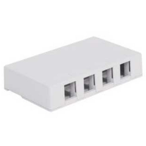 Wavenet SMB-4WH Surface Mount Boxes 4 Keystone - White