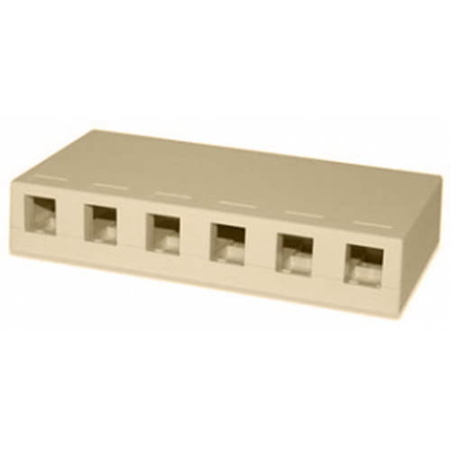 Wavenet SMB-6IV Surface Mount Boxes 6 Keystone - Ivory