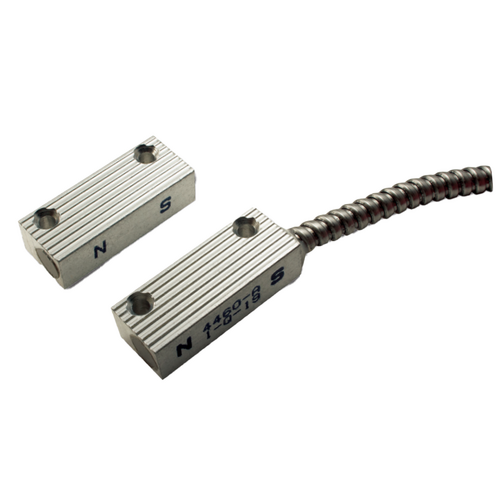 GRI 4460IND Mini Aluminum Surface Mount Magnetic Contact Switch Set with 19in Leads