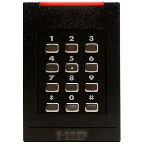 HID 921NTNNEK00000 iClass SE Keypad Reader, 13.56 MHz, Wiegand, IP55, Black Body, Rev E