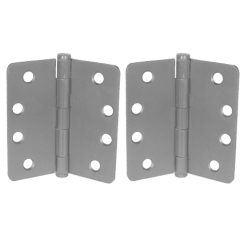 PBB BB81-US26D-4.5 X 4.0 1/4RC NRP 5-Knuckle Hinge, Full Mortise, 4.5