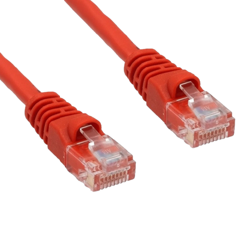 Remee 5E04UMRD-PC-07 7ft, Patch Cable, Cat5E, 350 MHz, Unshielded, RJ-45, 24 AWG, Red