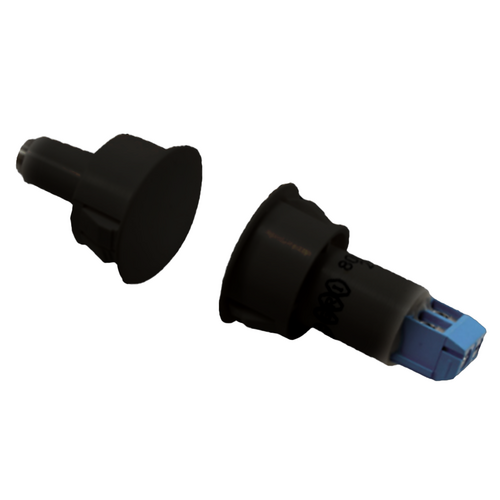 GRI 8080-TOC-BL 3/4in Recessed Magnetic Contact Switch Set for Steel Doors, Black