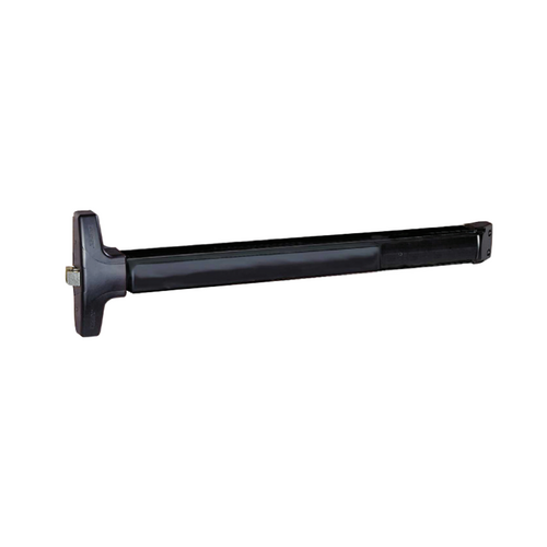 Detex V40-711-48 Rim Exit Device, No Trim, Hex Dogging, 48in, 711/US19 Black
