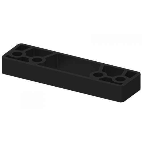 LCN 1450-61-GLBLK Blade Stop Spacer, 1/2in, 693/GLBLK Gloss Black Powder Coat