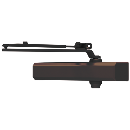 LCN 1450-CUSH-DKBRZ Medium Duty Door Closer, Cast Aluminum, ADA Adjustable, Dark Bronze