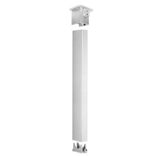 PHI KR822-689 Key Removable Mullion 2in x 3in x 8ft, 689/US28 Powder Coated Aluminum