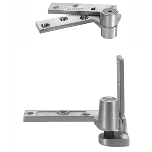 Rixson 195 626 LH 3/4 Offset Pivot Set, 180 Top Bottom Pivots, Left Hand, Satin Chrome 626