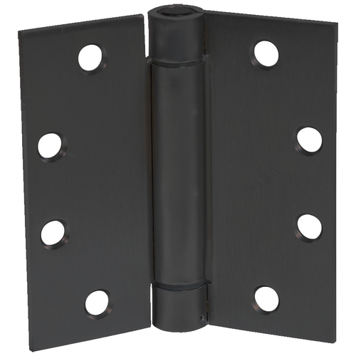 McKinney 1502 4.5 X 4.5 US10BE SPRING 4.5in Standard Weight Full Mortise Spring Hinge, Steel, Dark Bronze 613E/US10BE