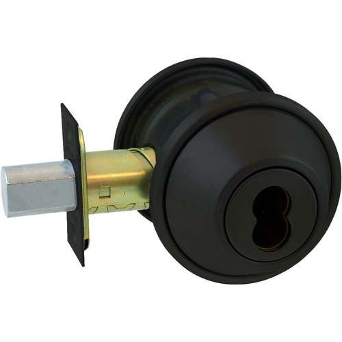Arrow Lock DBX62-693-IC Double Cylinder Deadbolt, Adjustable Backset, SFIC Prep, Grade 2, Black Suede