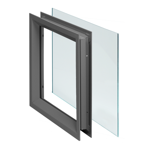 NGP L-FRA100-TG-GT118 7X22 Lite Kit with Tempered Glass and Glazing Tape, Gray Primer