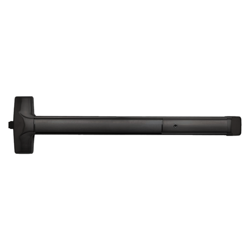 Detex 10-693-48 Advantex Wide Stile Rim Exit Device, No Trim, Hex Dogging, 48in, Black