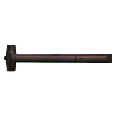 Detex 10-W-695-36 Advantex Weatherized Wide Stile Rim Exit Device, 36in, Dark Bronze
